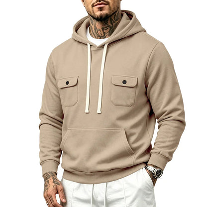 Drawstring Pullover Fleece Hoodie