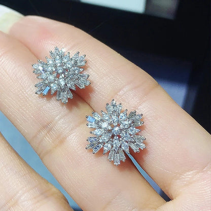 Geometric Zircon Studs