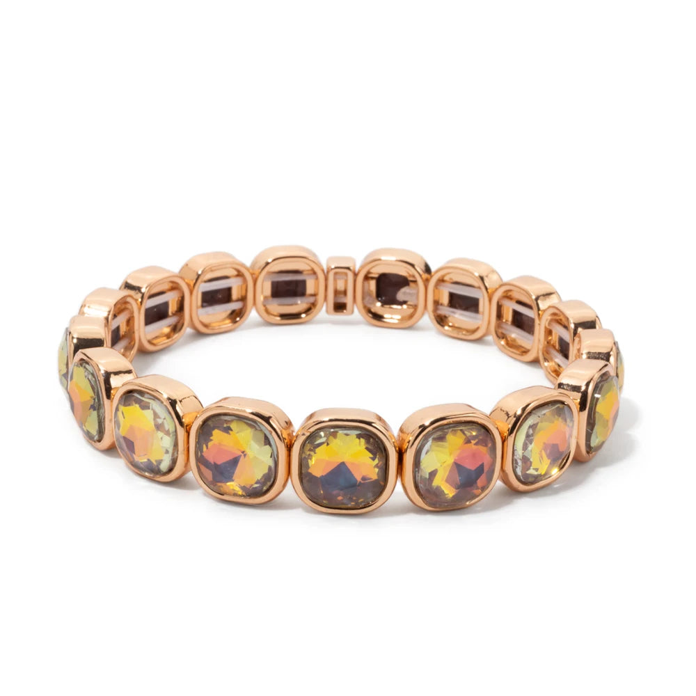 Colorful Rhinestone Beaded Bracelet