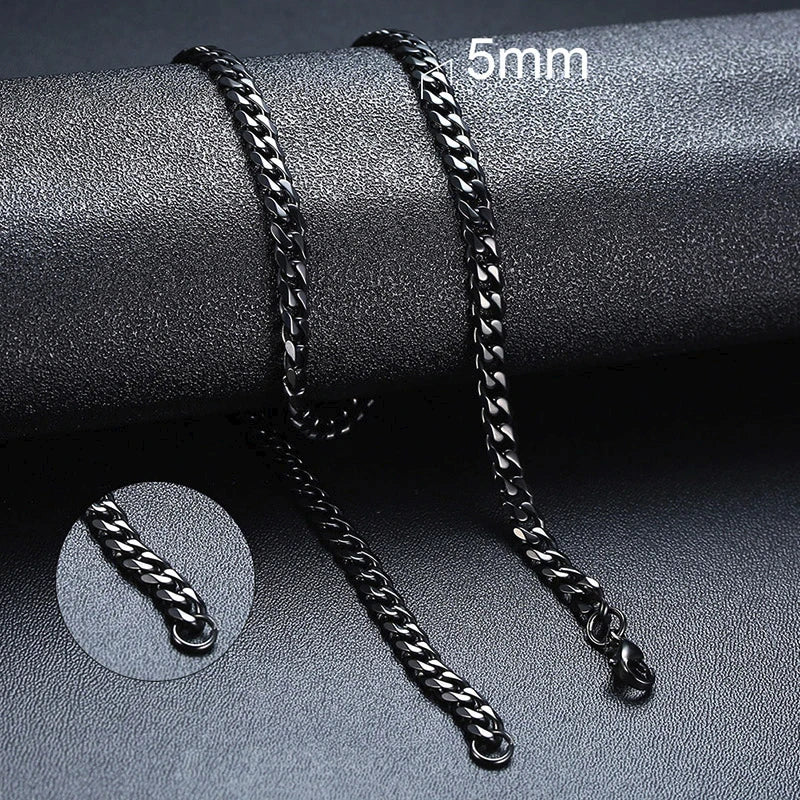 Metal Round Stainless Cuban Chain Party