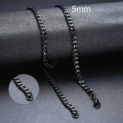 Metal Round Stainless Cuban Chain Party
