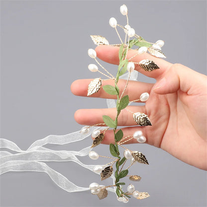 Pearl Ribbon Headband