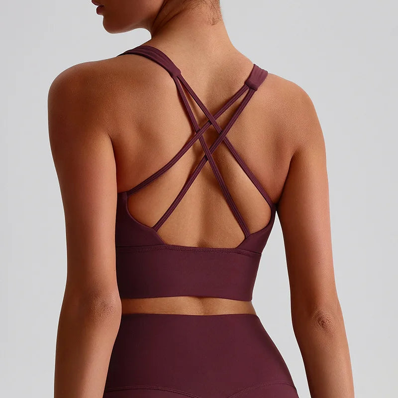 Back Hollow Out Fitness Bra