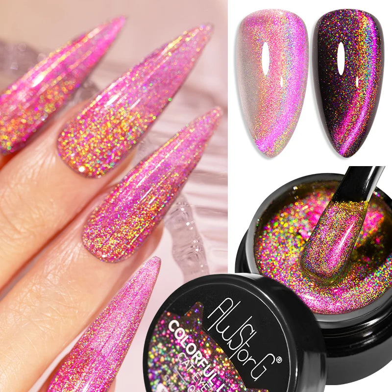 Pink Cat Eye Gel Polish