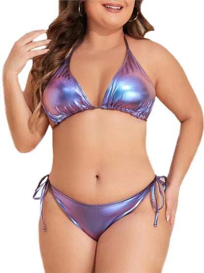 XL-4XL Plus Size High Waist Bikini Set