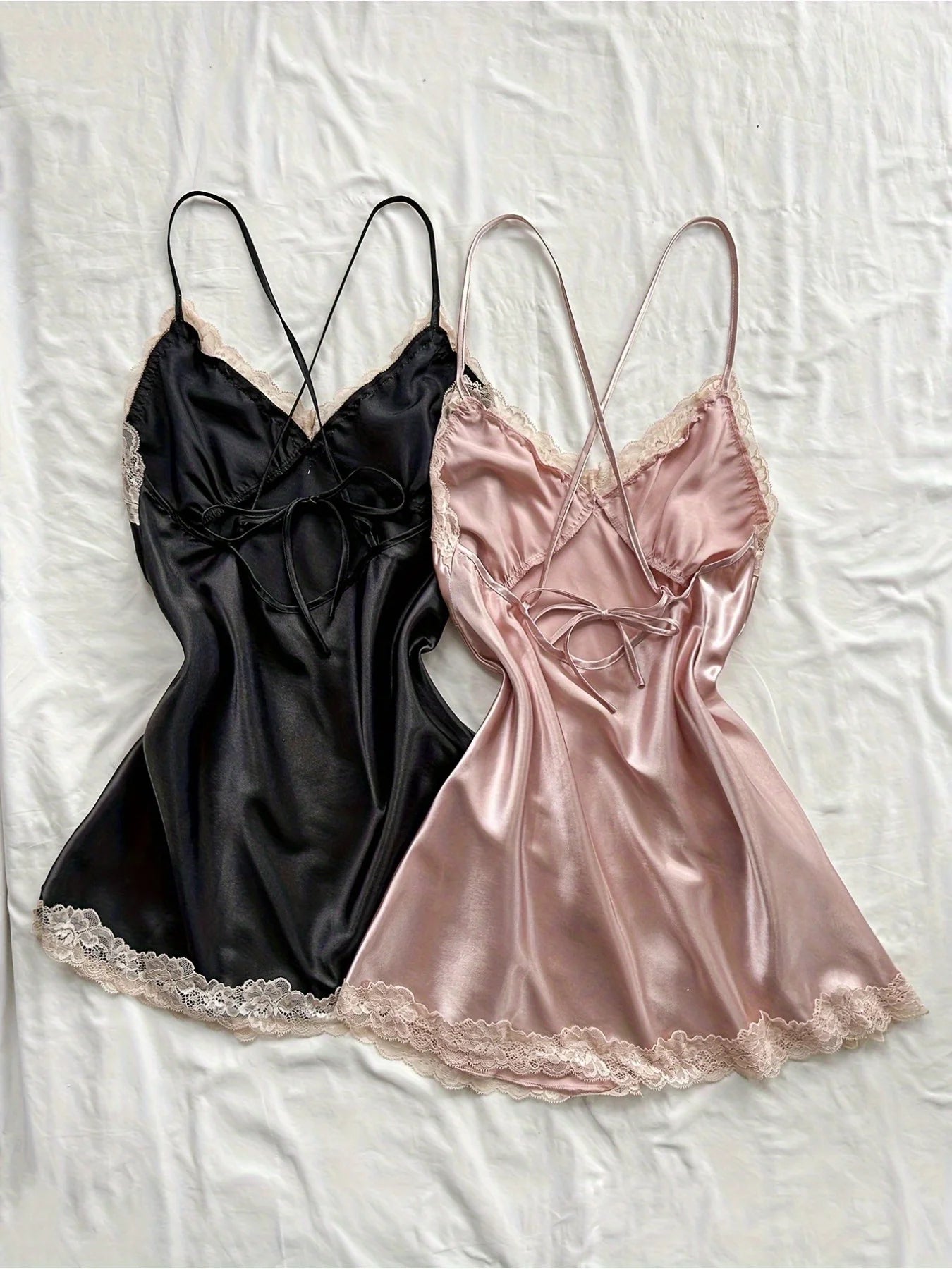 Satin Sleepwear Nightdress Set