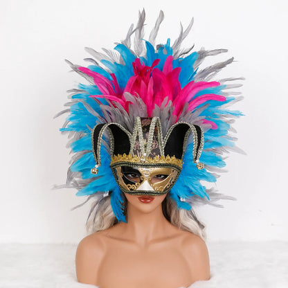 Feather Masquerade Party Mask