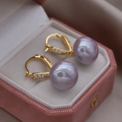 Heart Pearl Earrings