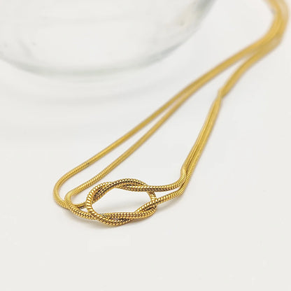 Knotted Snake Chain Necklace