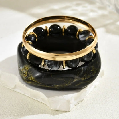 Chunky Resin Bangles Set
