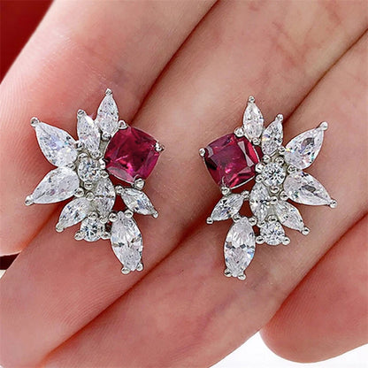 Geometric Zircon Studs