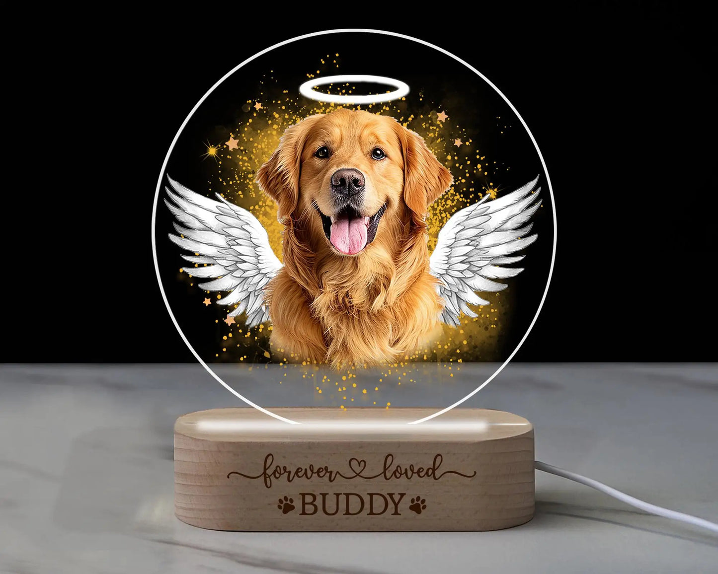 Personalized Pet Memorial Lamp