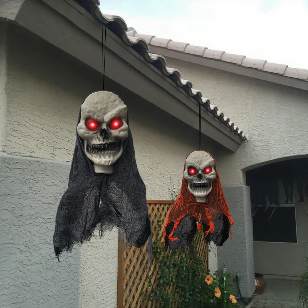 Hanging Skull Ghost Ornaments