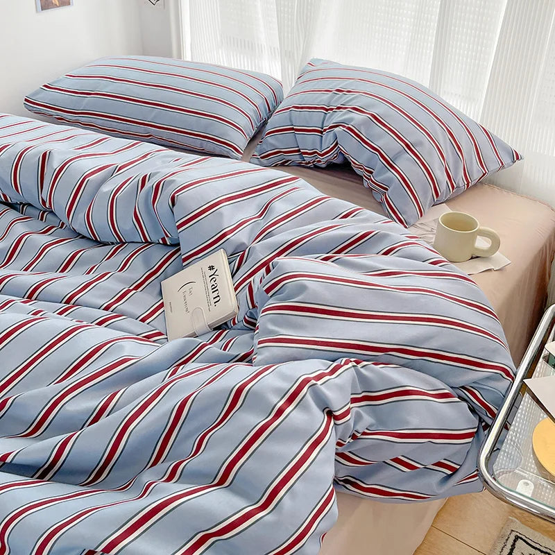 Striped Duvet Bedding Set