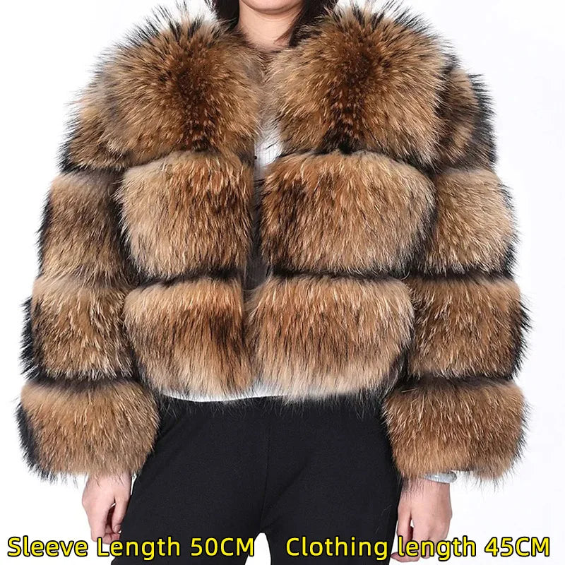 Raccoon Dog Fur Jacket