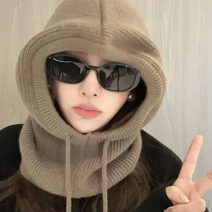 Knitted Hooded Winter Balaclava