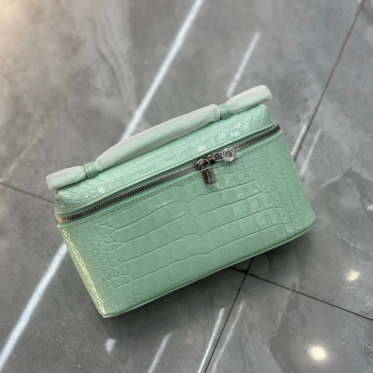 Crocodile Embossed Mini Clutch