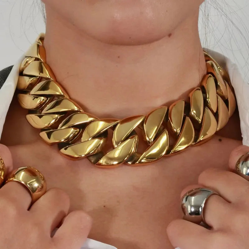 Stainless Steel Vintage K Necklace Party