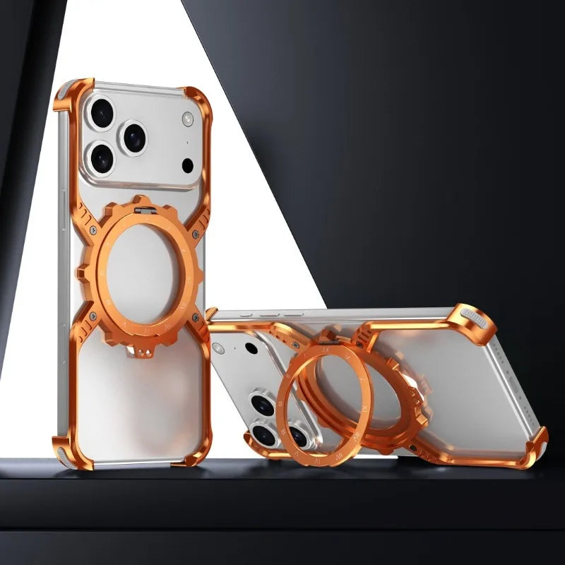 Aluminum Alloy Magnetic Case for iPhone 17 Pro Max | 17 Pro | 16 Pro Max | 16 Pro | 15 Pro Max | 15 Pro | 14 Pro Max | 14 Pro | 13 Pro