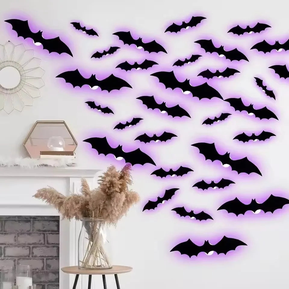 3D Bat LED Night Light Decal