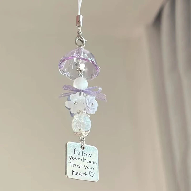 Cute Wind Chime Pendant Keyring