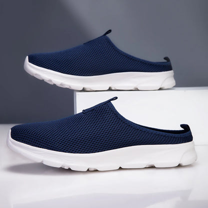 Breathable Mesh Half-Slipper Shoes