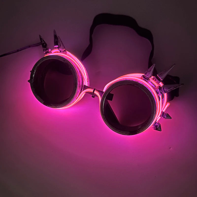 LED Steampunk Party Glasses