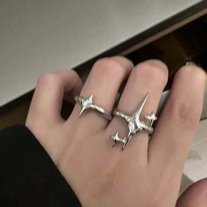 Silver Gothic Star Ring 1