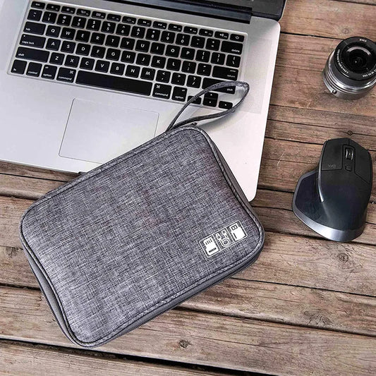 Portable Travel Cable Organizer Bag