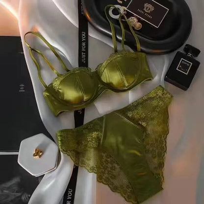 Ruffle Push Up Bra Set