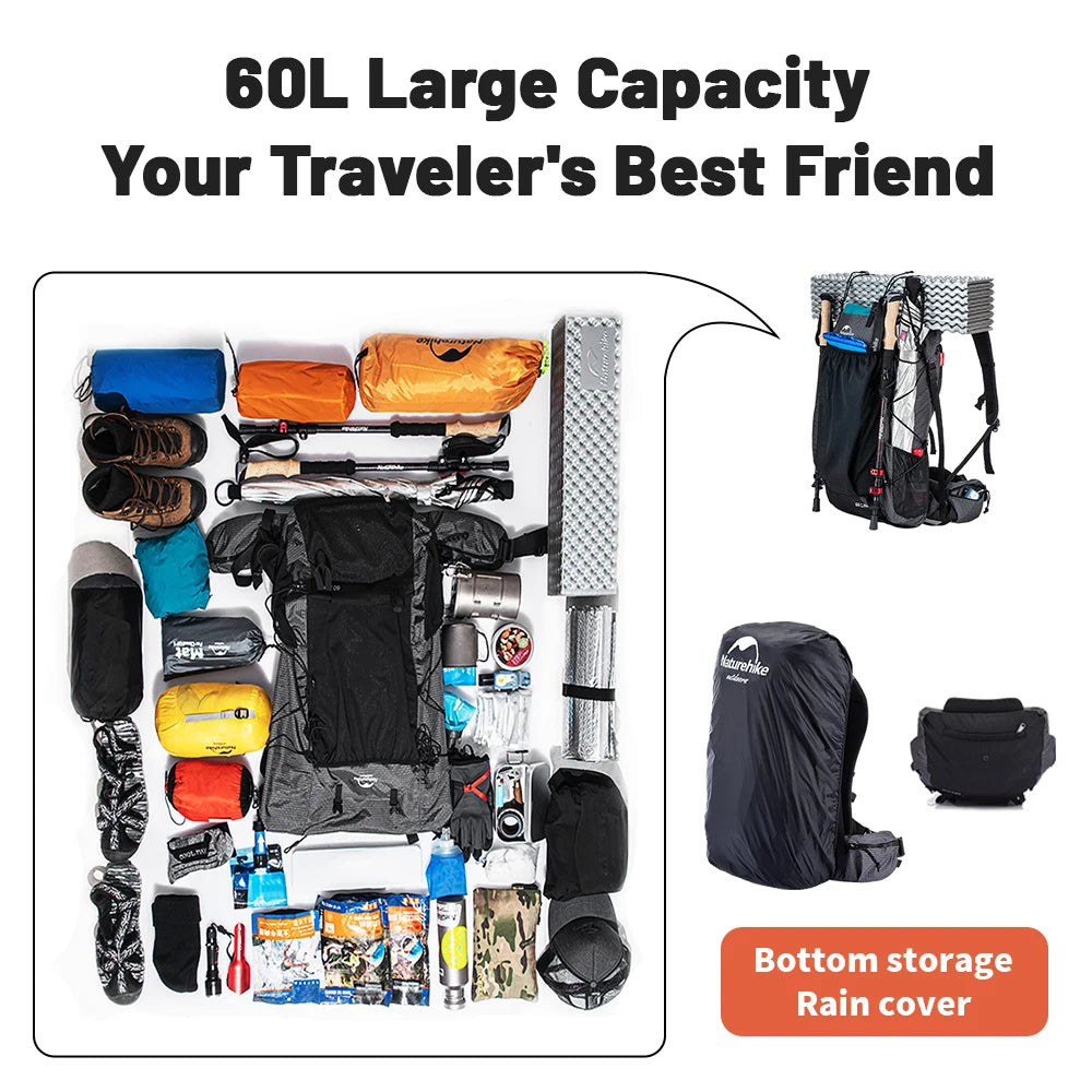 Ultralight Backpack with Rain Cover