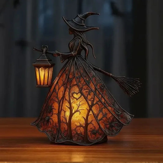 Gothic Witch Lamp Decor