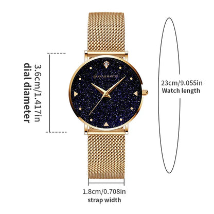 Rose Gold Rhinestone Women’s Watch