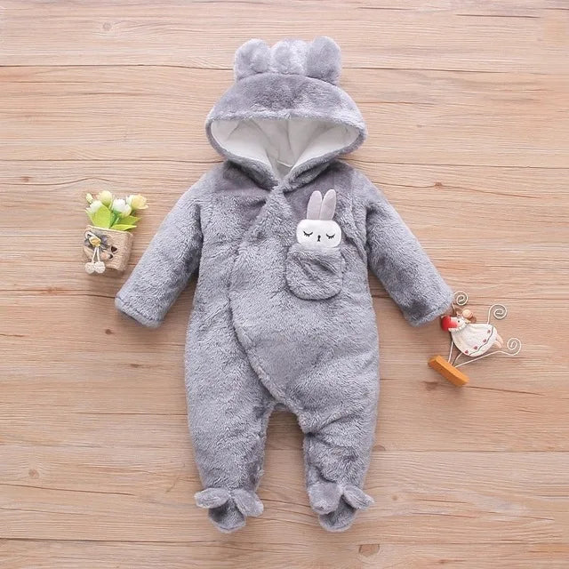 Cute Plush Baby Romper