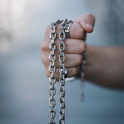 Metal Geometric Stainless Link Chain Party