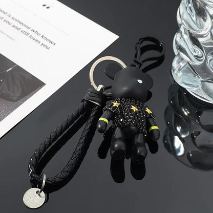 Doll Silver-plated Key Ring Bear