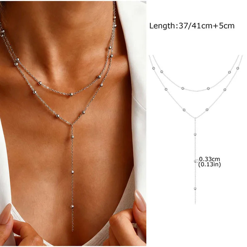 Gold Lariat Y-Shape Necklace