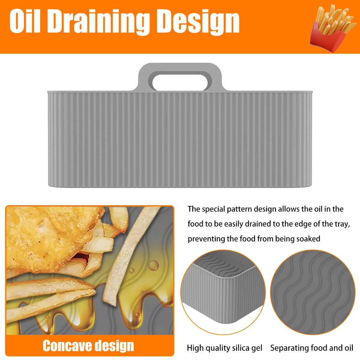 Silicone Fryer Accessories Air Pot