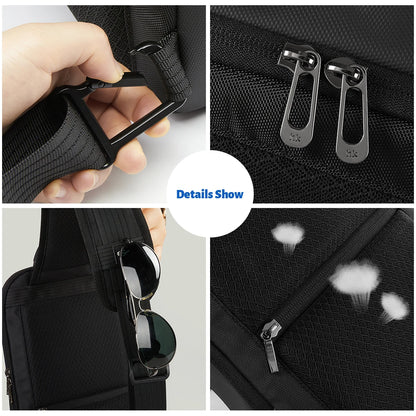 Water-Repellent Oxford Chest Bag