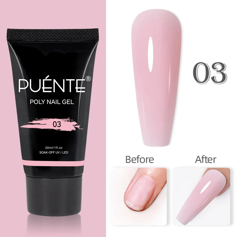 PUENTE Glitter Poly Nail Gel