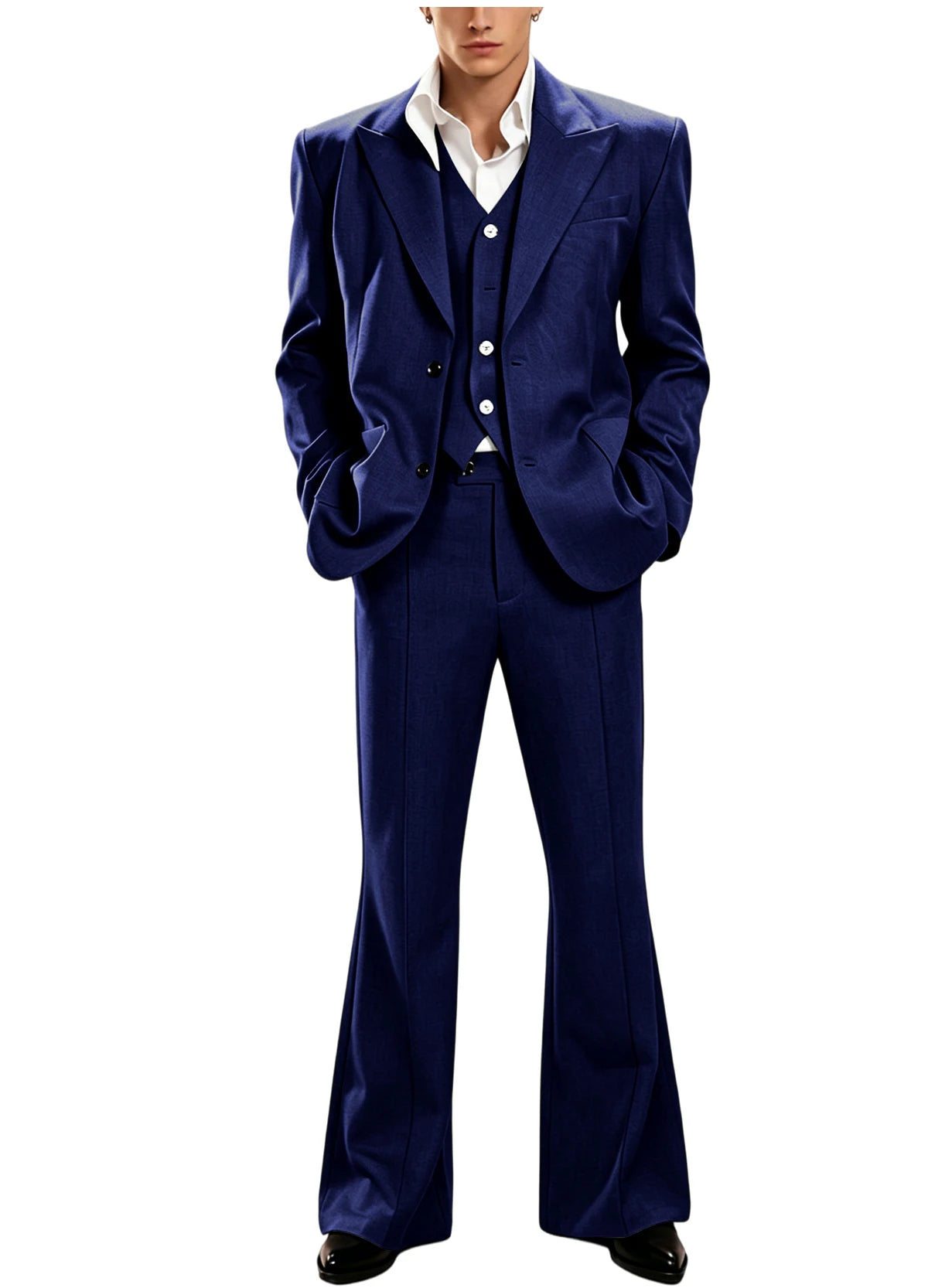 Vintage Peak Lapel Slim Suit