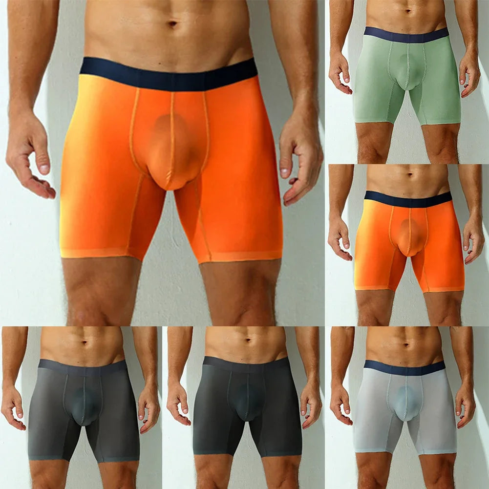 Solid Nylon Boxers