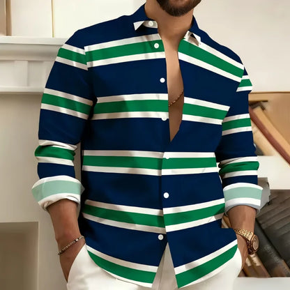 Striped Casual Print Shirt
