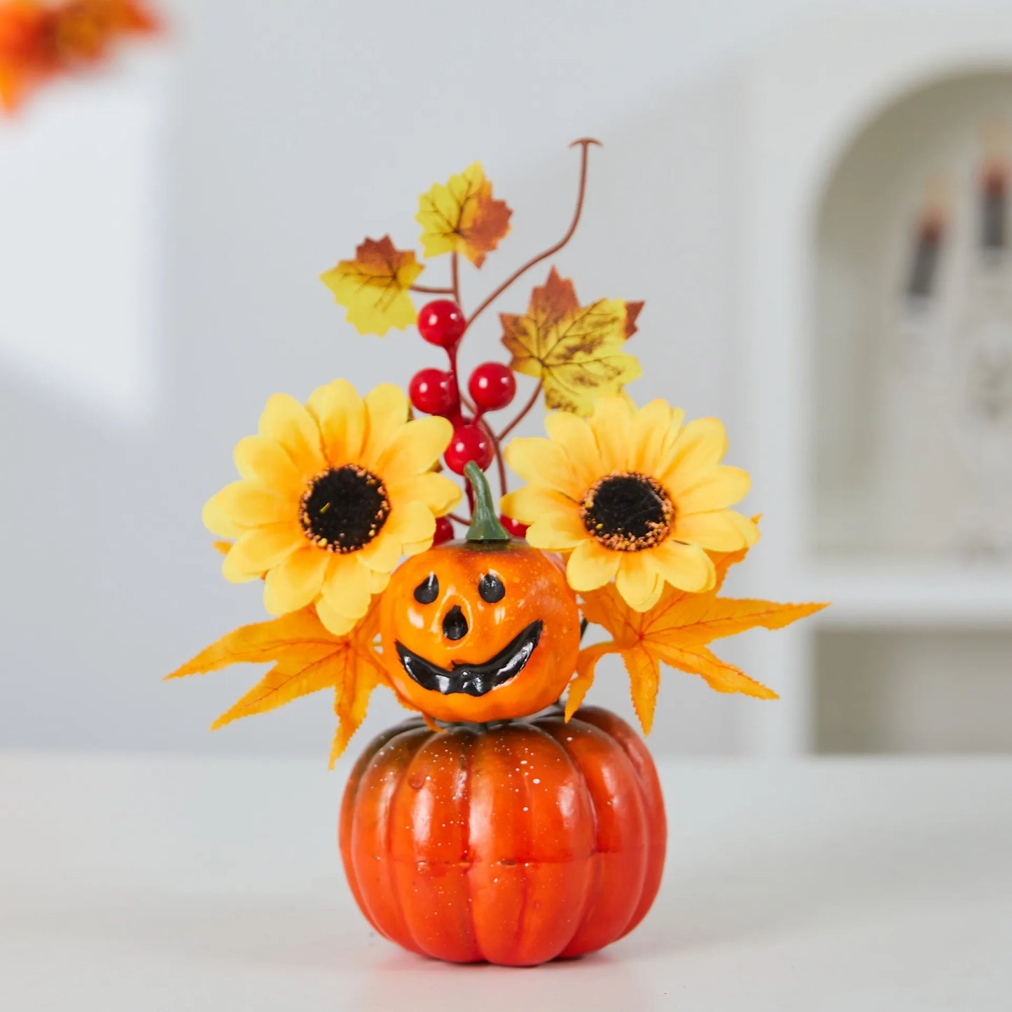Autumn Theme Sunflower Maple Leaf Ornaments