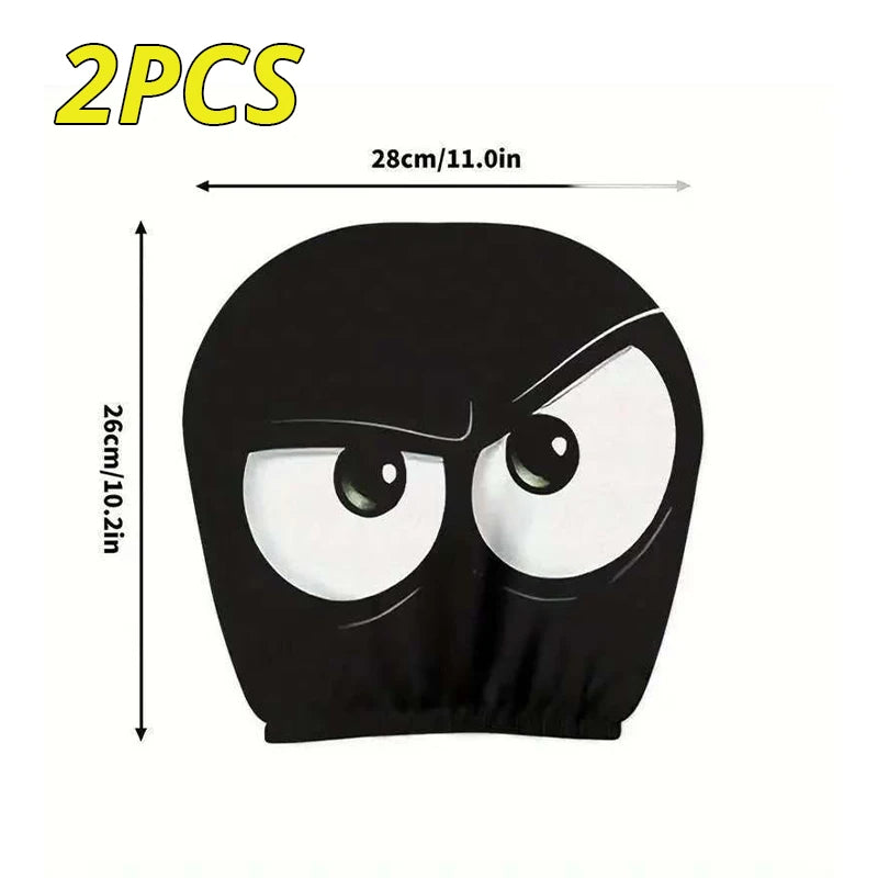 Scary Face Car Headrest Cover