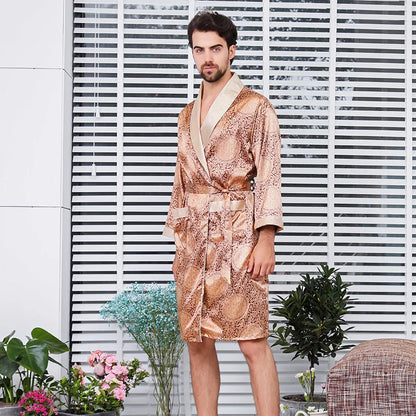Satin Plus-Size Pajama Bathrobe