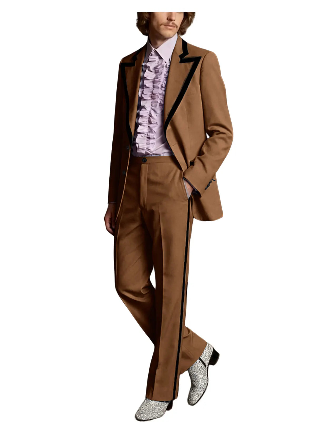 Tuxedo Black Trim Slim Suit