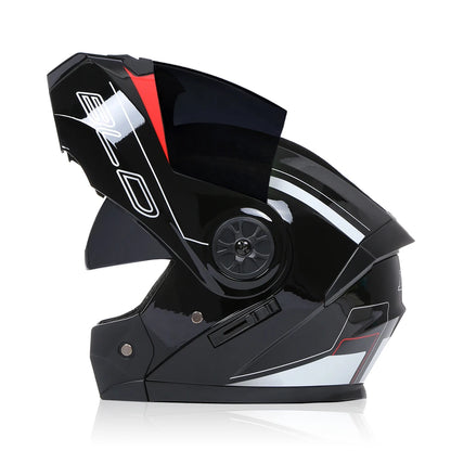 BLD Dual-Lens Flip-Up Modular Helmet