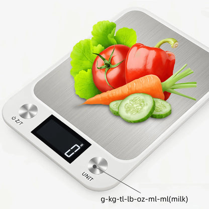 LCD Digital Display Steel Kitchen Scale