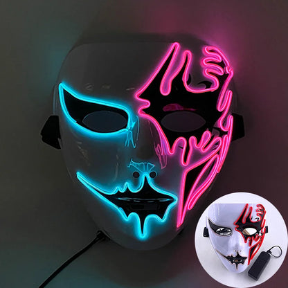 Glowing EL Wire Party Mask
